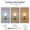 Creative cream style desk lamp, USB powered tri color ambient light suitable for bedrooms, study rooms, living rooms, etc