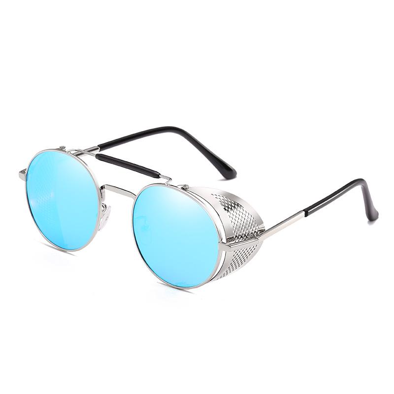 Retro Steampunk Reflective Windproof Sunglasses