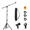 Floor Mic Stand Tripod Boom Arm Microphone Holder Height Adjustable Mic Holder Suitable for Any Microphone Performance Singing