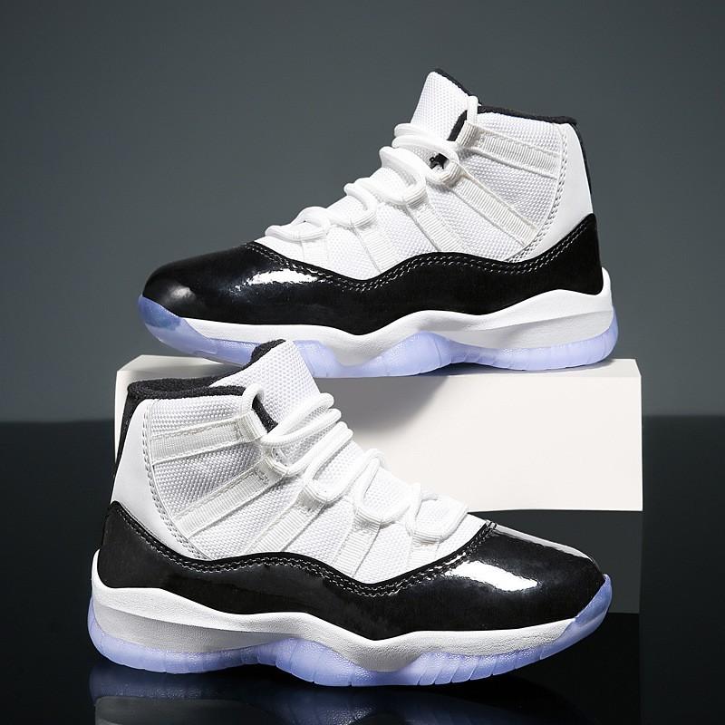 Kids Boys Basketball Shoes Mesh Breathable Mid-Top Sneakers All