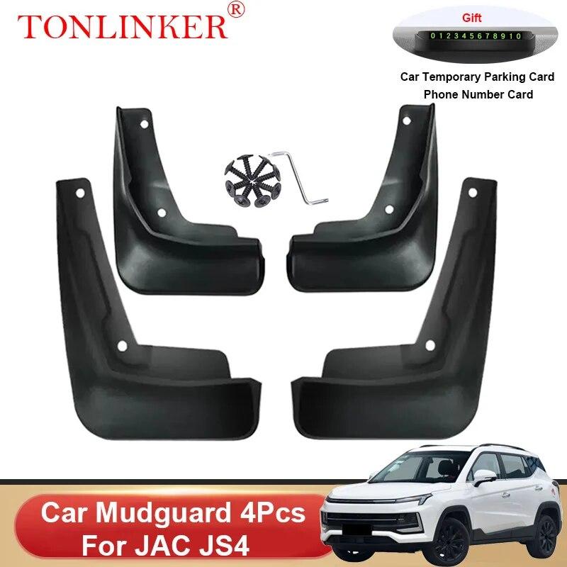 

TONLINKER автомобильное крыло для JAC JS4 2022 2023 внедорожник брызговики переднее и заднее крыло брызговики 4 шт. аксессуары 4 Pcs Black B