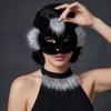 Weiche Katzen-Gesichtsmaske für Cosplay und Halloween-Partys Party-Karnevalsmaske mit verstellbarem Gummiband Angenehm zu tragen
