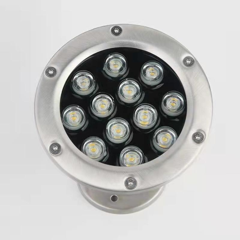 24V Waterproof Colorful LED Swimming Pool Light Scenic Fish Pool Spotlight Stainless Steel LED Underwater Lights