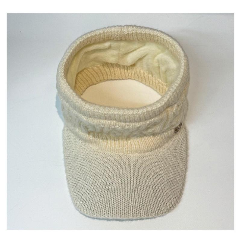 Fashion Double Layer Ponytail Beanie Winter Hat for Ski Warm Knit Cap Women Outdoor Sports Warm Hat