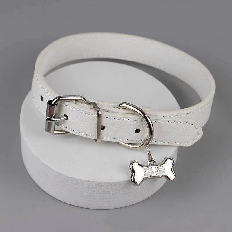 Trendy Punkový Barevný Náhrdelník s Kostí a Drápem pro Ženy Vynikající PU Kožené Přívěsky Choker Sladké Cool Párty Šperky Y2K Dárky