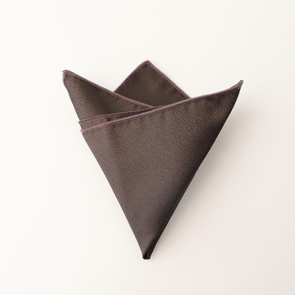 Polyester Men Handkerchief Solid Color Wedding Shirt Accessory Elegant Mens Pocket Square  For Men