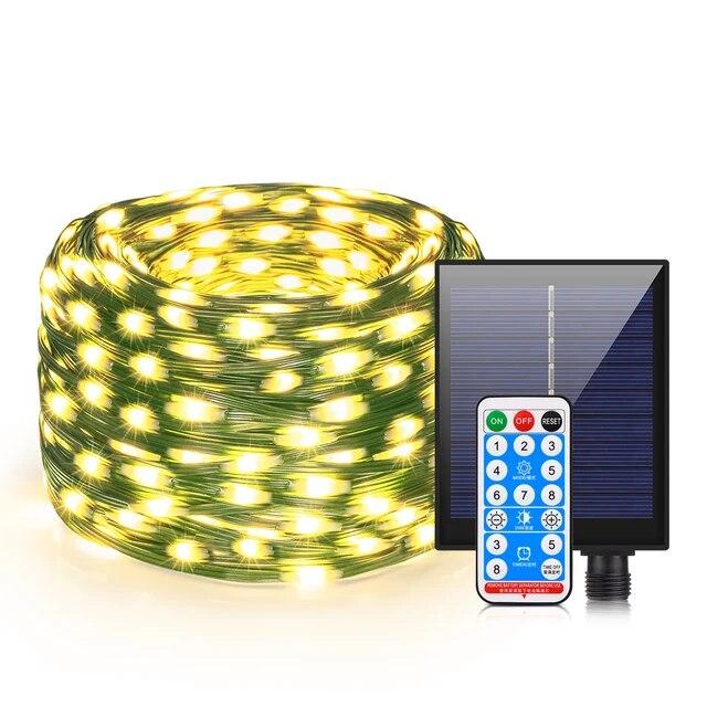 

10 М/20 М/30 М/50 М/100 М Солнечные Светодиодные Рождественские Огни Фея Гирлянда Гирлянда Фестон Домашняя Вечеринка Декор Новогодние Садовые Струны Свадьба Наружное Освещение 30m разноцветный