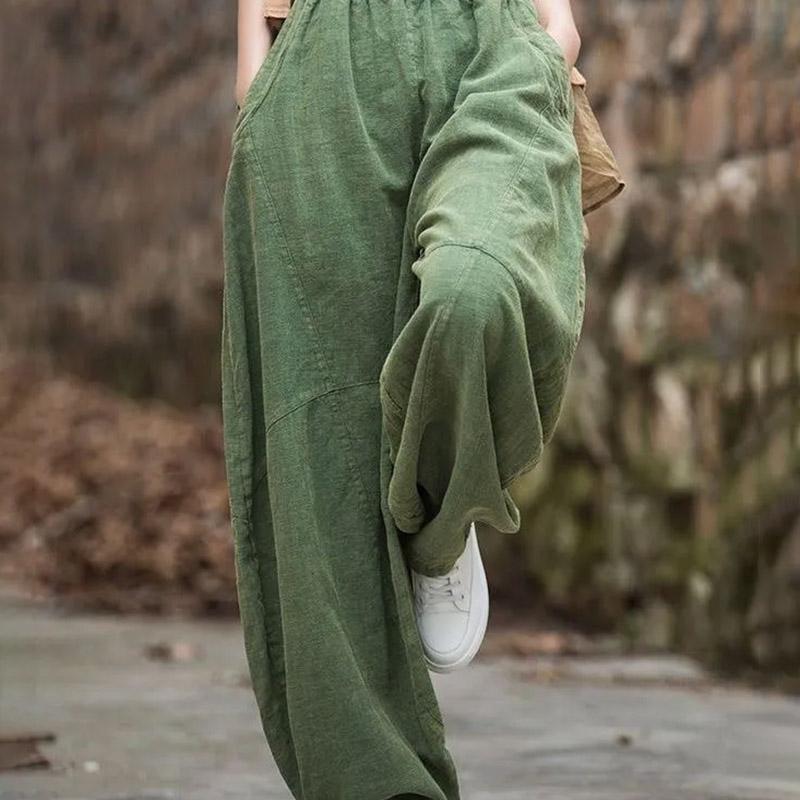 Pants for Women Elastic High Waist Long Trousers Plus Size Thickened Stretchy Versatile Casual Bell-bottom Pants