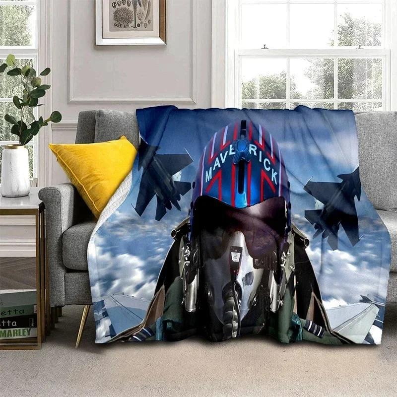 New Fashion Movie Top Gun: Maverick Soft Flannel Blanket For Bedroom Sofa Picnic,Throw Blanket Cover Outdoor Entertainment Gift