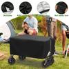Wagon Cart Cover Oxford Cloth Waterproof Garden Wagon Cover with Adjustable Cord Outdoor Camping Cart Dust and Sunshade Cover