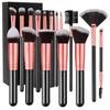 Professionell 14/16-delars Sminkborstar Set Mjuka Luddiga Ögonskugga Foundation Rouge Puder Concealers Kvinnlig Kosmetik Skönhetsverktyg