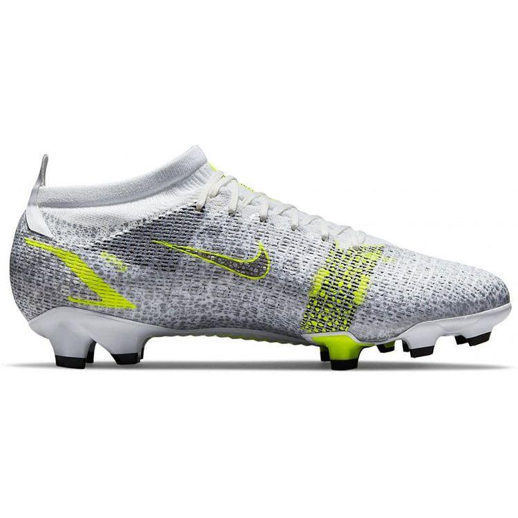 Nike Mercurial Vapor 14 Pro FG Metallic Silver Volt Men Sneakers White Black CU5693-107