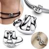 925 Sterling copper Cute Animal Hanging Sloth Charm fit Original Bracelet Charm For Women Enamel Craft Zircon Party Hot Gift