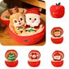 Fruit Eve Christmas Plush Toy Santa Claus Deer Stuffed Doll Kid Gift Decor Room