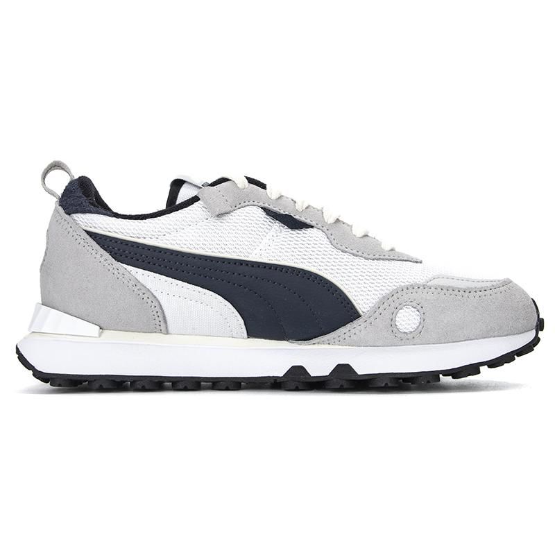 Puma Rider FV Retro Rewind Unisex Grey White Black Low Top Casual Shoes 390168-02