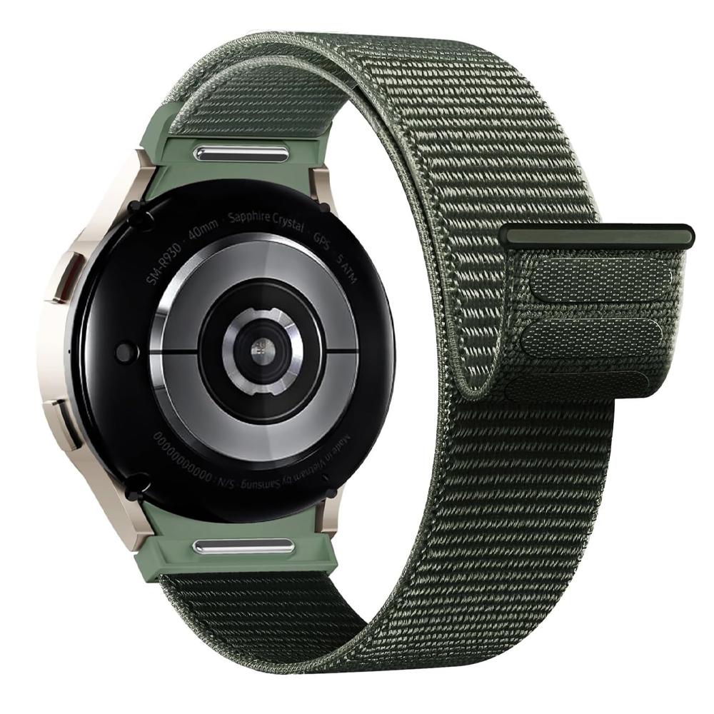 No gaps Band For Samsung Galaxy Watch 7 6 FE 4 Classic 5 pro 44mm 40mm 47mm 45mm Nylon Loop bracelet correa Galaxy Watch 7 Strap