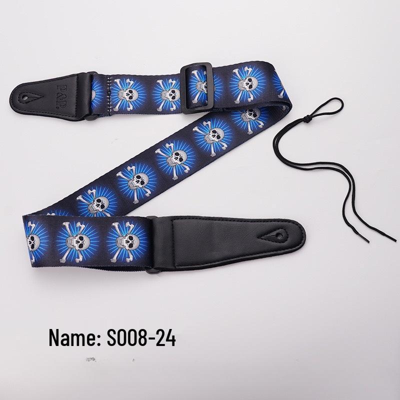 PP Widened PU Leather Guitar Strap - Electric & Classical Folk Style, Personalized Crossbody Design