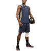 Under Armour Nadruk z logo Dekolt w serek Color block Szybkoschnący Treningowy do biegania Fitness Koszykówka Podkoszulek Męski tank top Niebieski 23500101-408