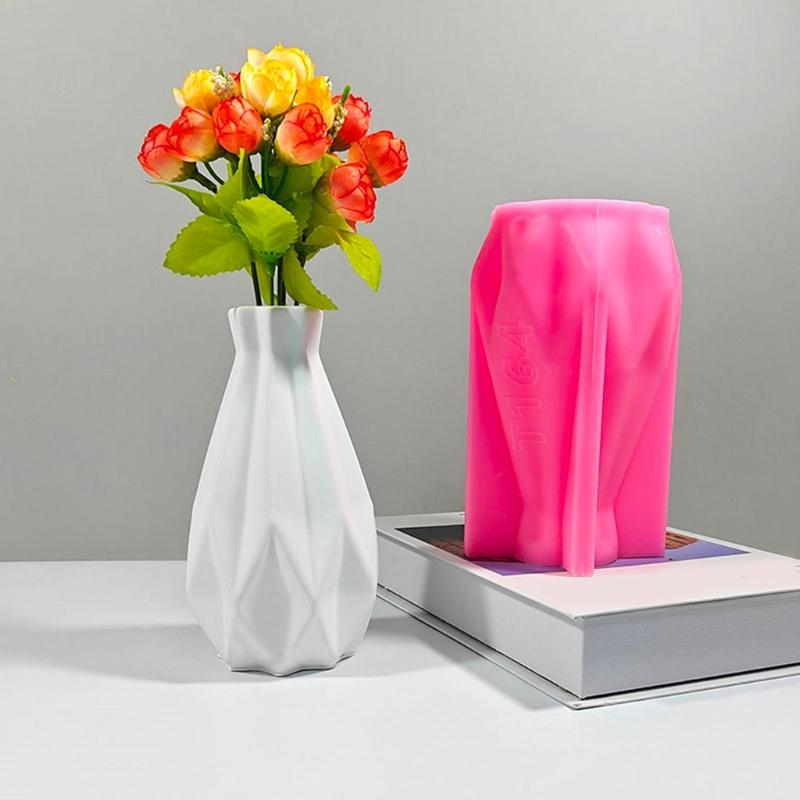 Multipurpose Silicone Mold for Flower Vase Decorative Planter Accessory Mould Tabletop Decoration Molding Tool