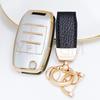 Quicksand Gold Car Key Case Cover Fob For KIA RIO 3 K2 K3 K4 K5 Sportege Picanto Optima Soul Ceed Sorento Forte Stinger Cerato