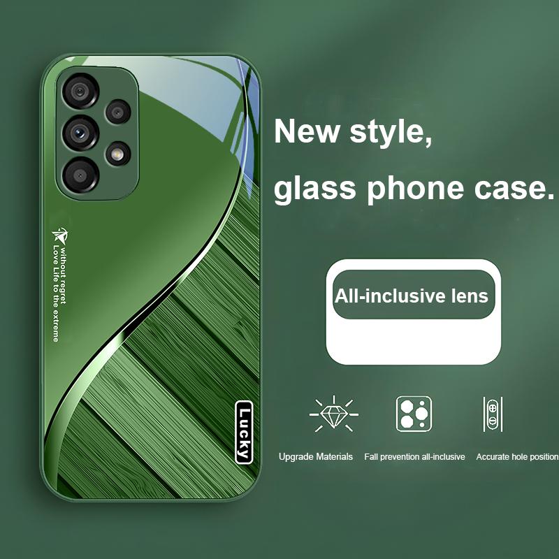 Without Regret For Samsung Galaxy Note 8 9 S10 Plus S20 S21 FE S23 Ultra A70 72 73 50 51 52 53 Tempered Glass Phone Case