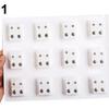 12Pairs Metal Ear Studs Earrings for Piercing Machine Ear Piercing Tool Kit