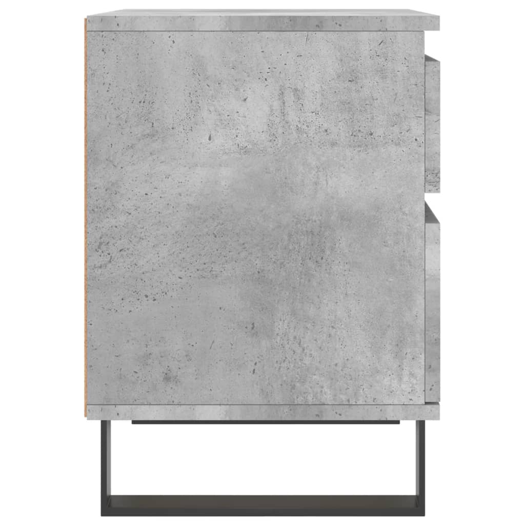 Nightstand Concrete Gray 40 X 35 X 50 Cm Particleboard