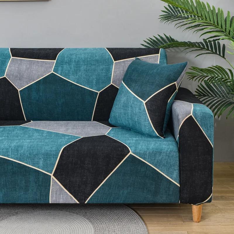 Cross Pattern Elastic Sofa Cover Stretch All-inclusive Sofa Covers for Living Room Couch Cover Loveseat Sofa Slipcovers