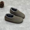 Stivali da Neve Donna Pelliccia di Pecora Vera Pelle Stivaletti Corti Antiscivolo Invernali Caldi Moda Designer Scarpe Piatte