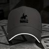 New 1pc, Adjustable Sandwich Baseball Cap In "pure Black," Lightweight Printed Women's Hat, "simple and Versatile" Men's Trendy