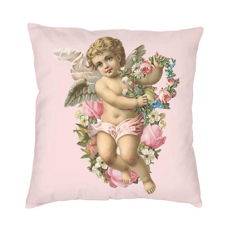 Nordic Victorian Angel Cushion Cover Velvet Fairies Sea Throw Pillow Case Living Room Decoration Pillowcase