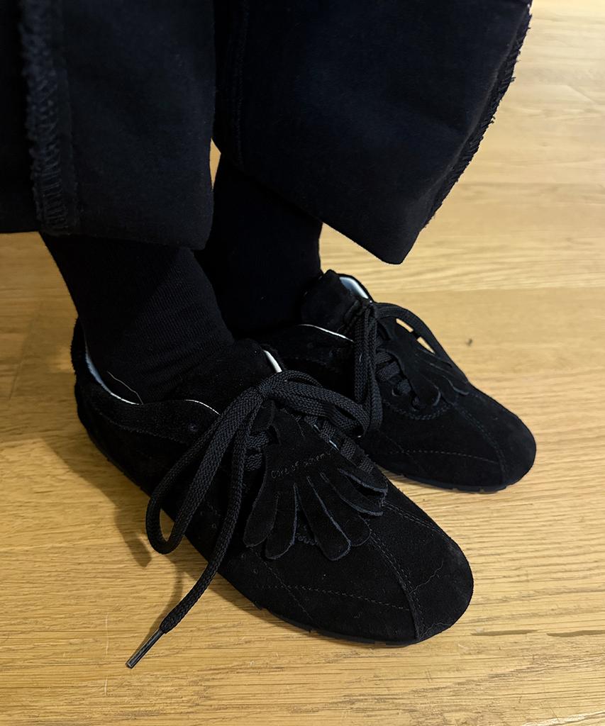 Coreofalchemy Essential Fringe Moccasin Black Sneakers