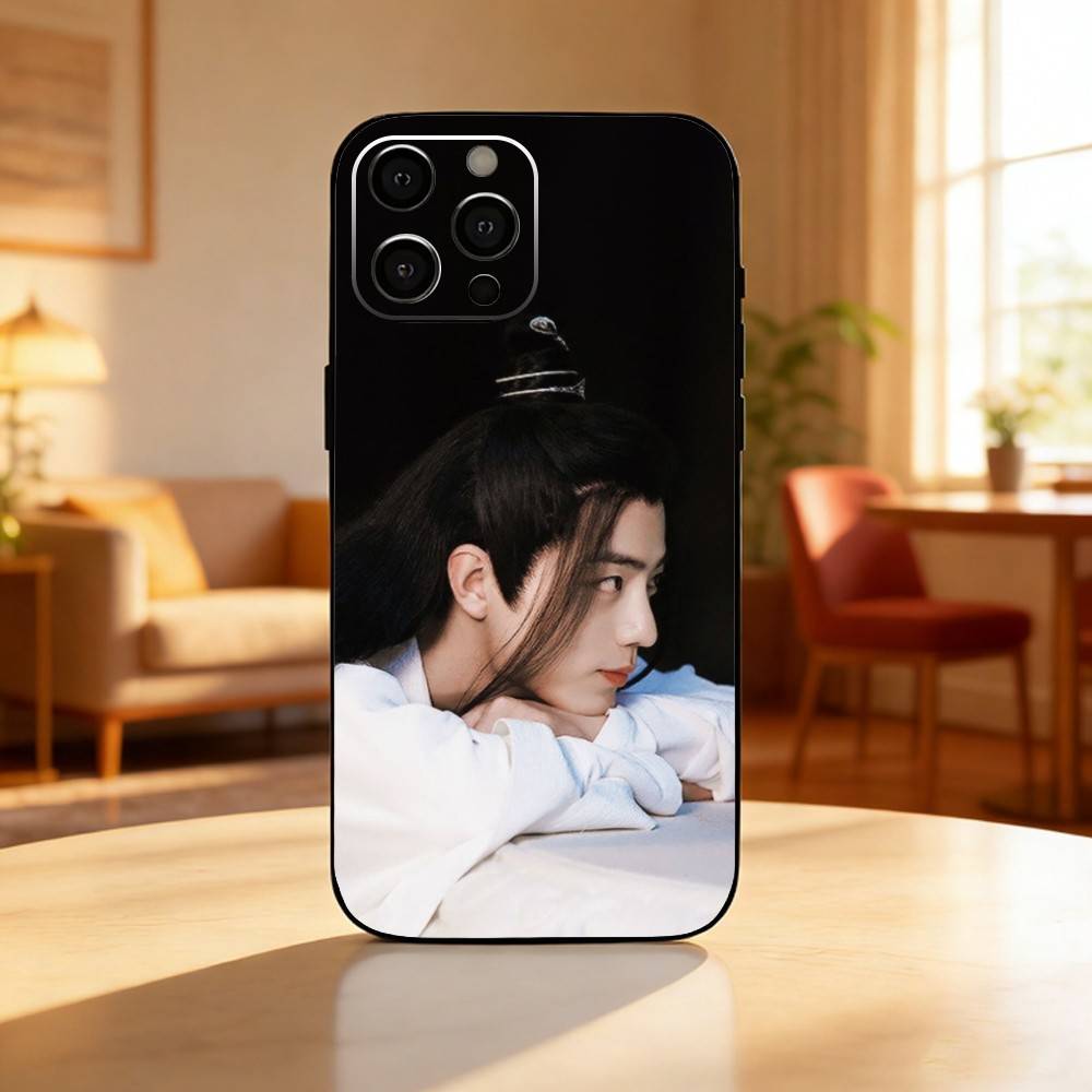 The Untamed XiaoZhan Wang Yibo Phone Case For iPhone17,16,15,14,13,12 Plus,Max Soft Silicone Black Cover