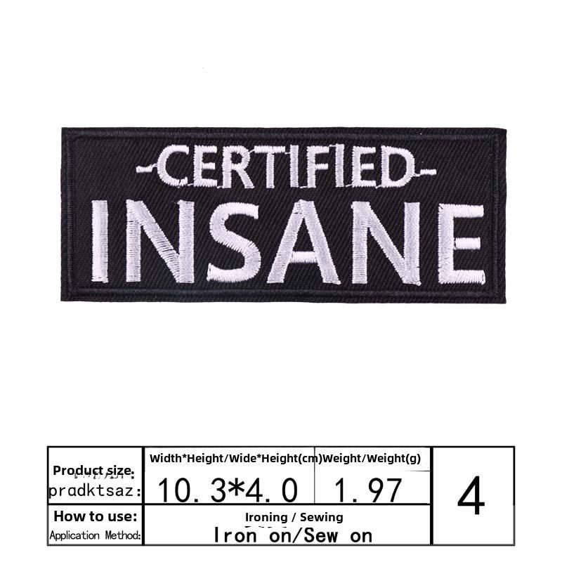 

«Модная вышитая нашивка на ткани с английским текстом для самостоятельного украшения одежды»