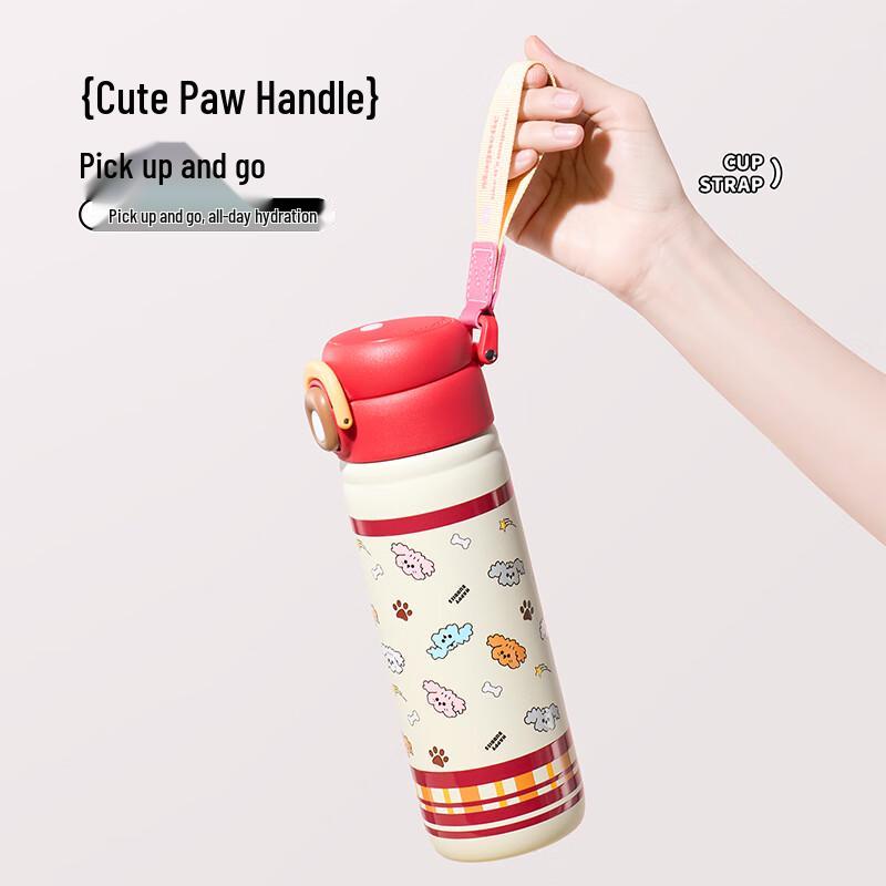 MINISO Let's Go Series 316 Stainless Steel Pop-Up Lid Thermos