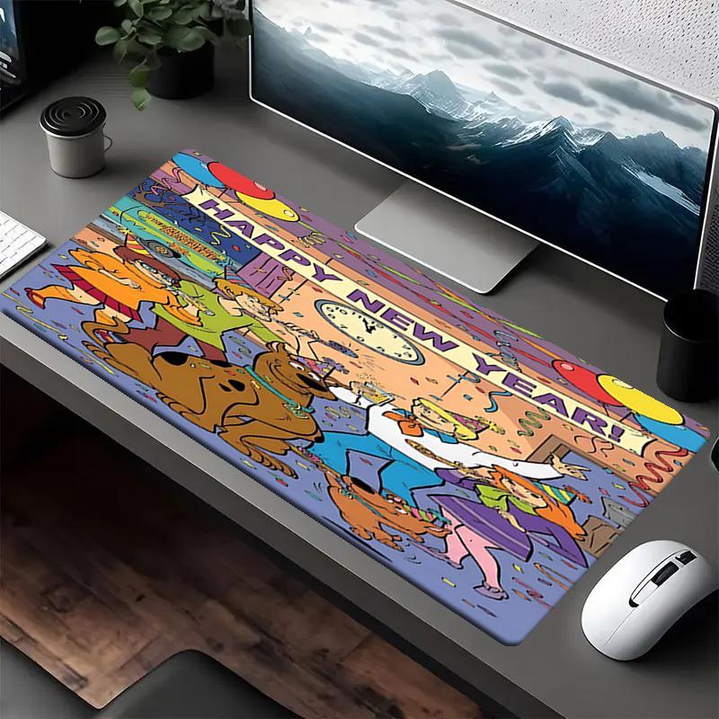 Scooby-Doo Theme Mouse Pad, Non Slip Rubber Base, Multifunctional Office & Home Decor, Perfect for Workspace Personalization.