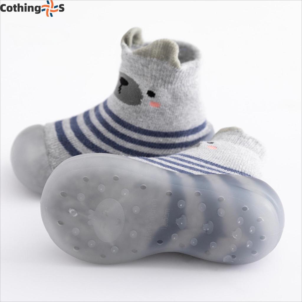 Autumn Winter Thick Warm Baby Anti Slip Floor Socks High Top Shoes Soft Sole