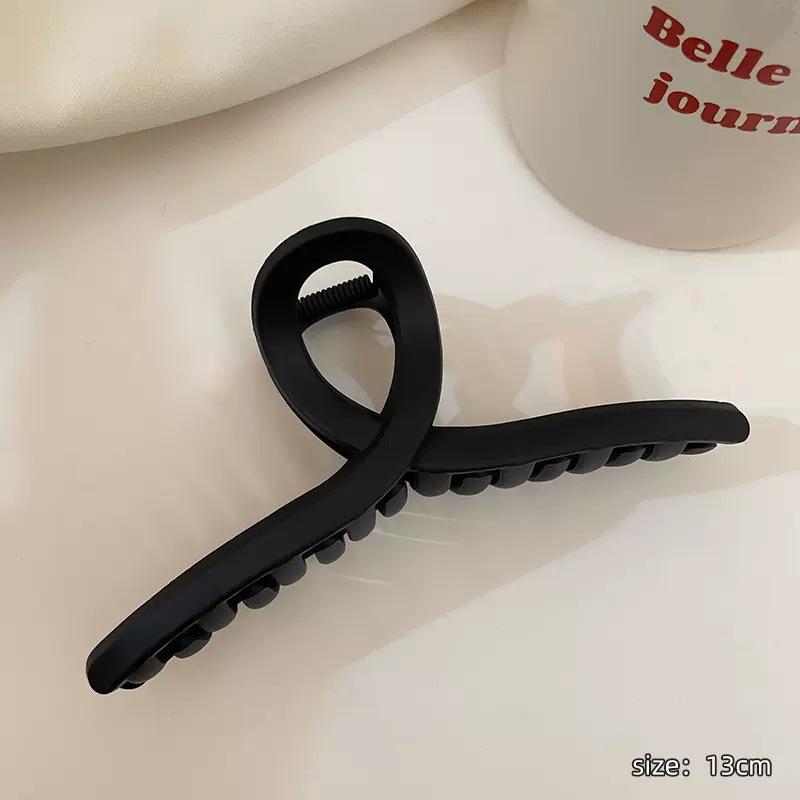 Transparent Handmade Shark Claw Hair Clip for DIY, Back of Head Use, Blank Base Clip