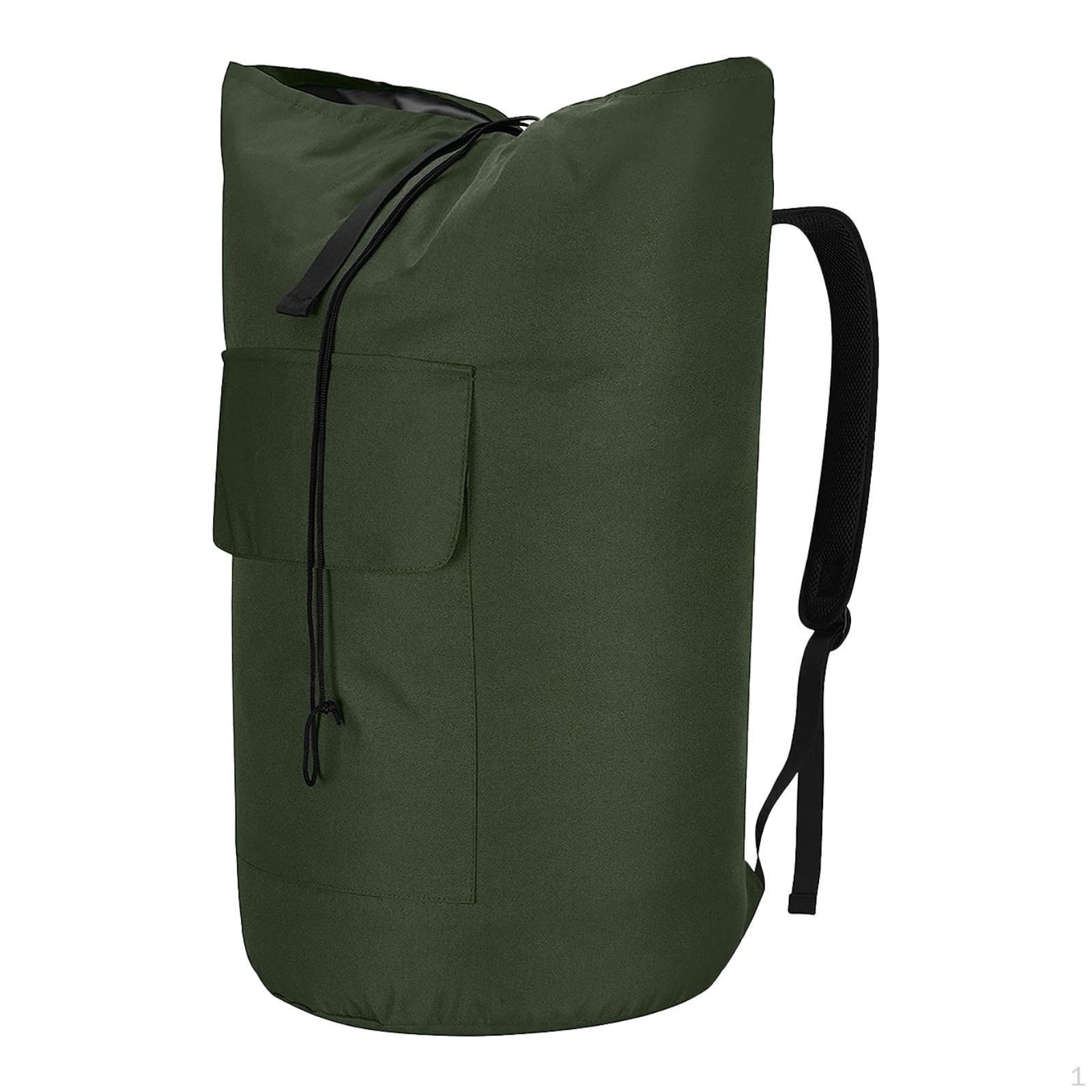 

Рюкзак для прання з кишенею для зберігання в університеті та гуртожитку зелений