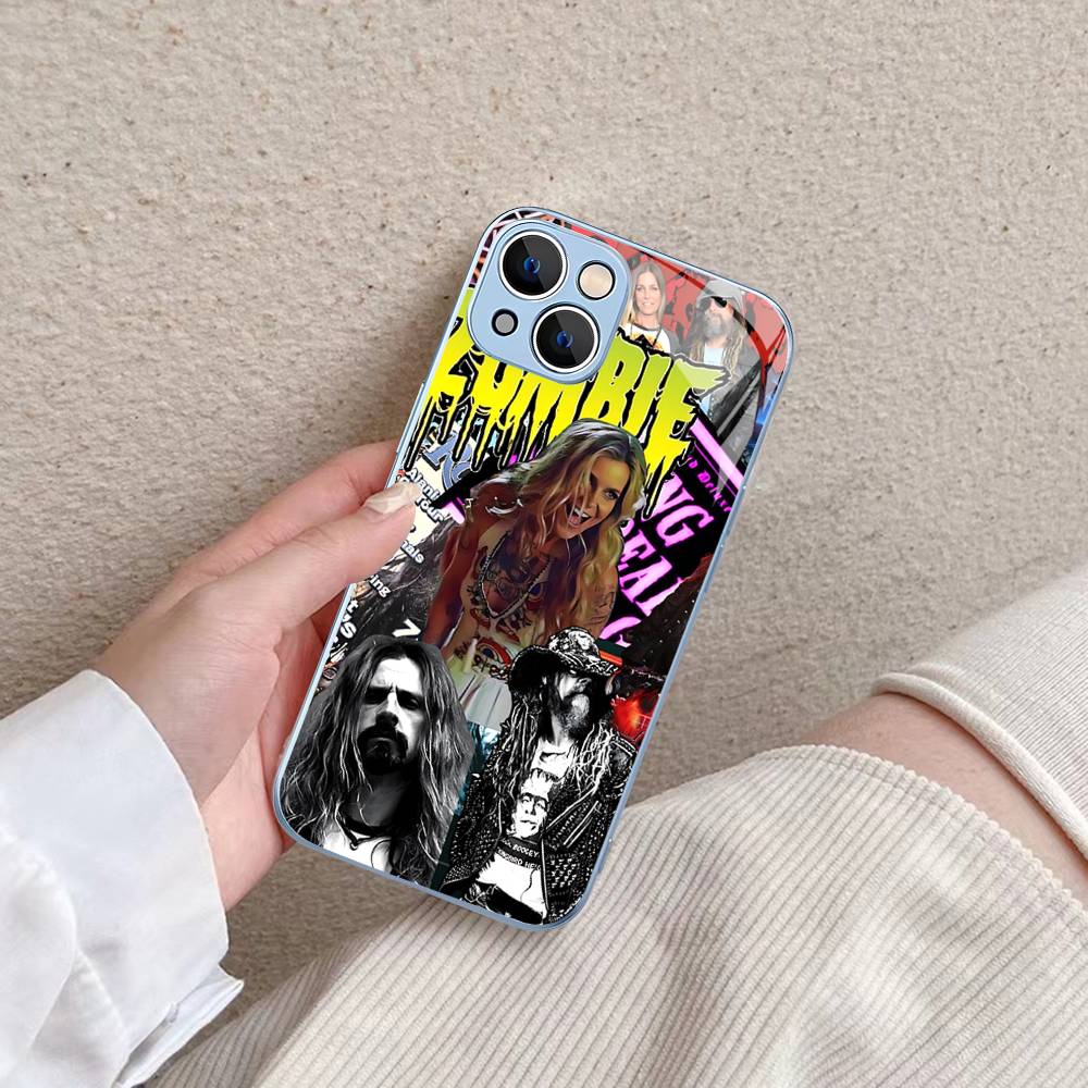 Retro Singer R-Rob Z-Zombie For IPhone 14 13 12 Mini 11 Pro XS Max X XR 14 Plus Tempered Glass Cover