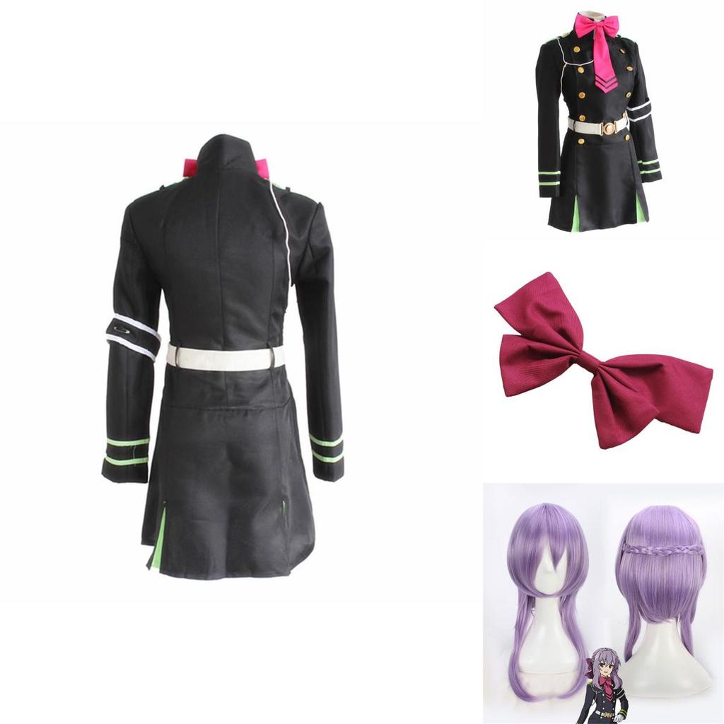Premium Quality Seraph Of The End Shinoa Hragi Cosplay Costume Dress With Comfortable Fit