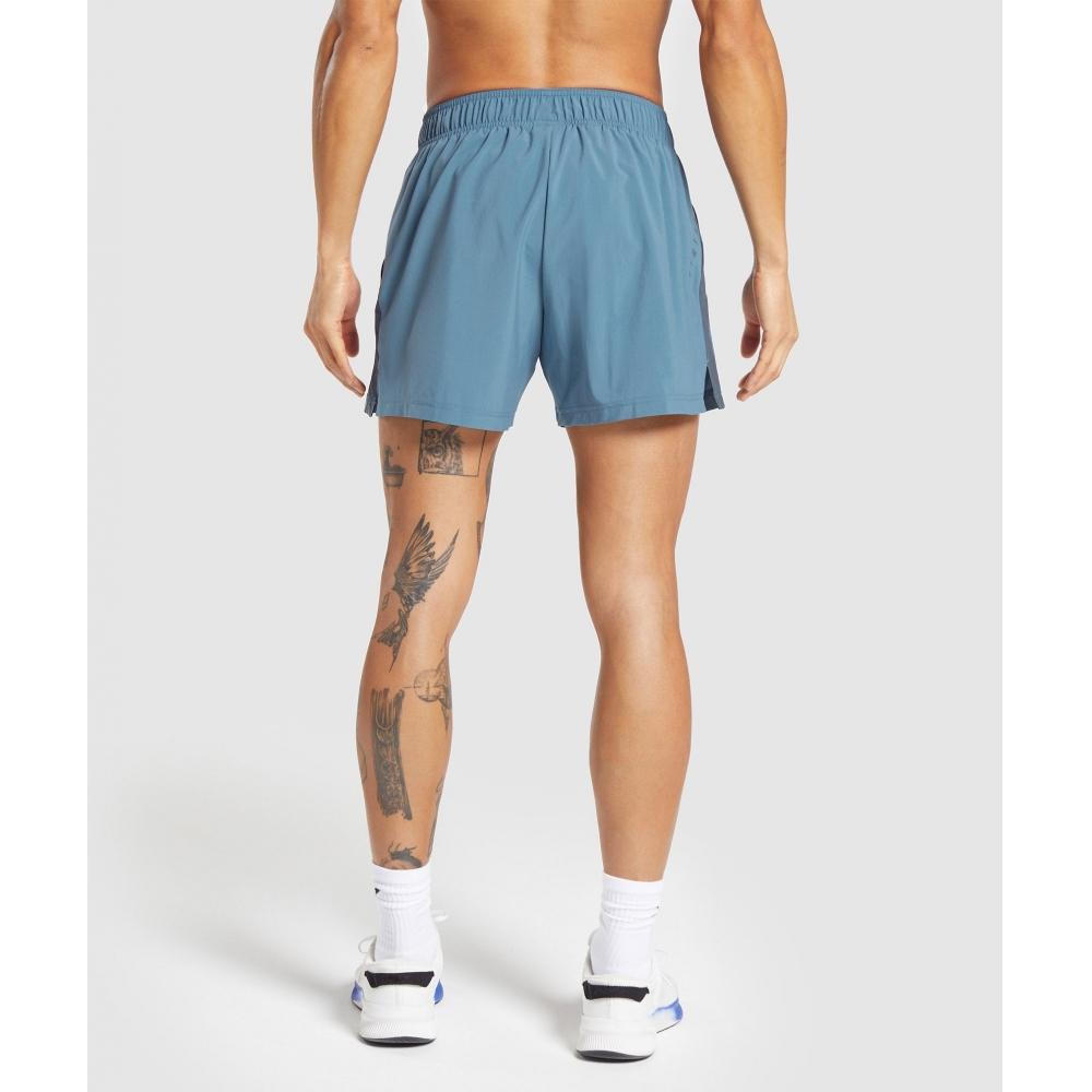 Gymshark Sport 5 Šortky Vybledlá modrá Titanově modrá A2a8k Ucmz