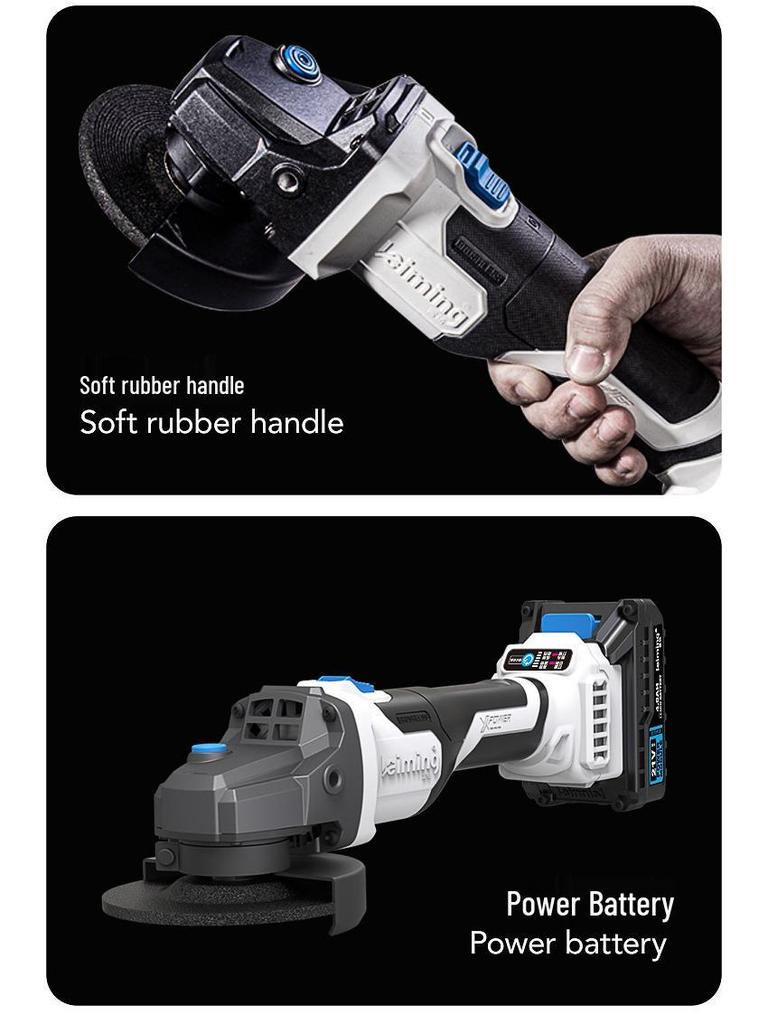 Leiming LS780 Akku-Winkelschleifer bürstenlos mit Lithium-Akku zum Trennen, Schleifen und Polieren