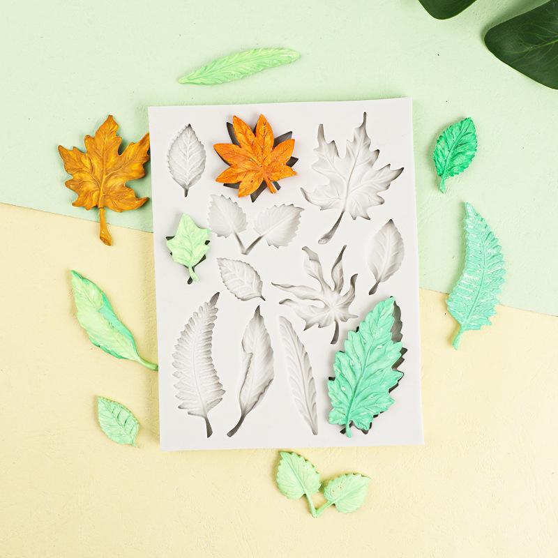 Leaf Shape Fondant Mold Cake Decorating Tools Baking and Kitchen Accessories