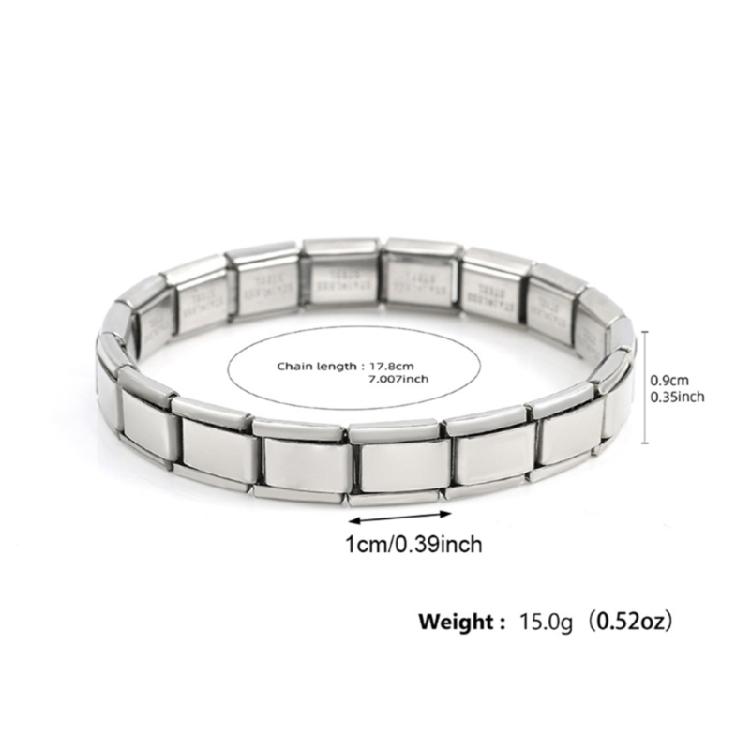 Unique Italian Charm Link Beads Jewelry Finding Jewelry Accessories Stainless Steel Texture Suitable for Bracelet Making