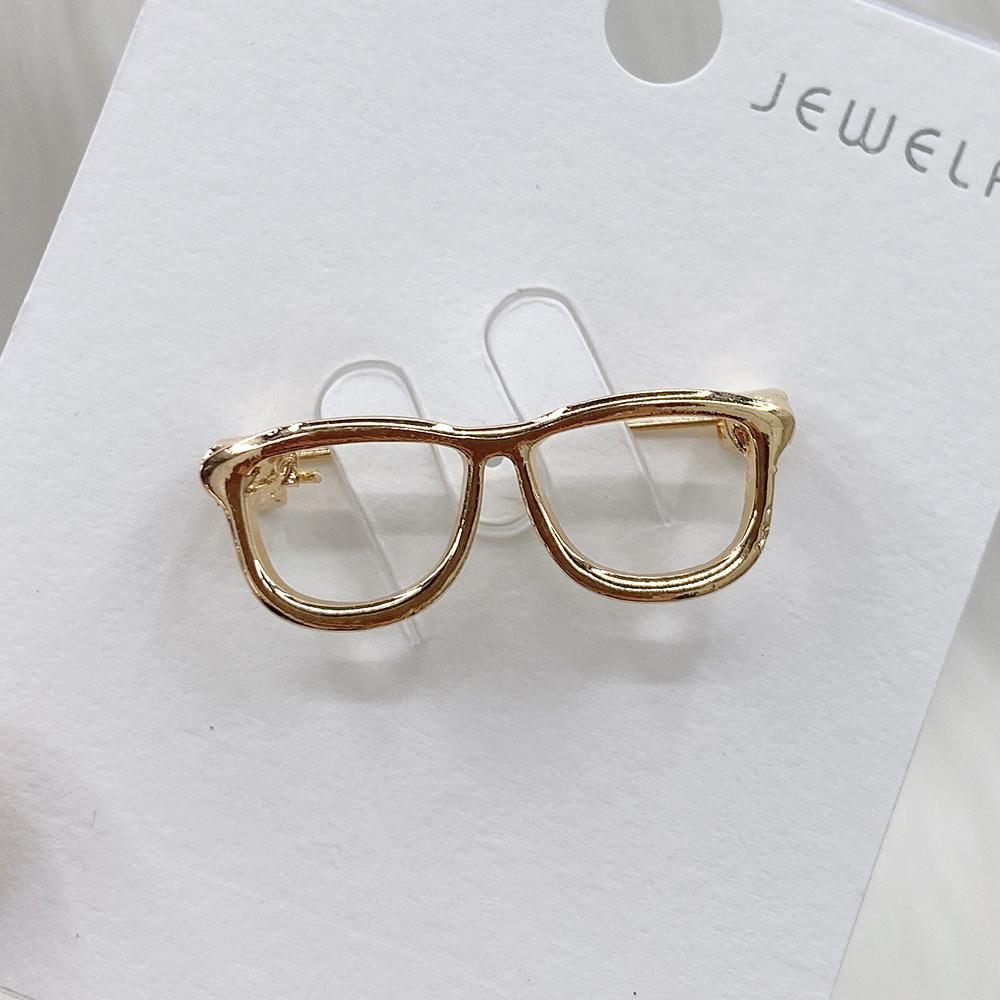 Blucome Simple Elegant Sunglasses Shape Brooches Men's Suit Dress Shirt Collar Women Kids Bag Hat Shirt Button Pins Buckle Gift