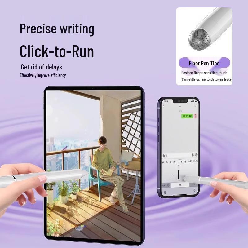 Universal Magnetic Touchscreen Stylus Pen for Mobile, Tablet, and Learning Device - Fine Tip for Photo and Video Editing
