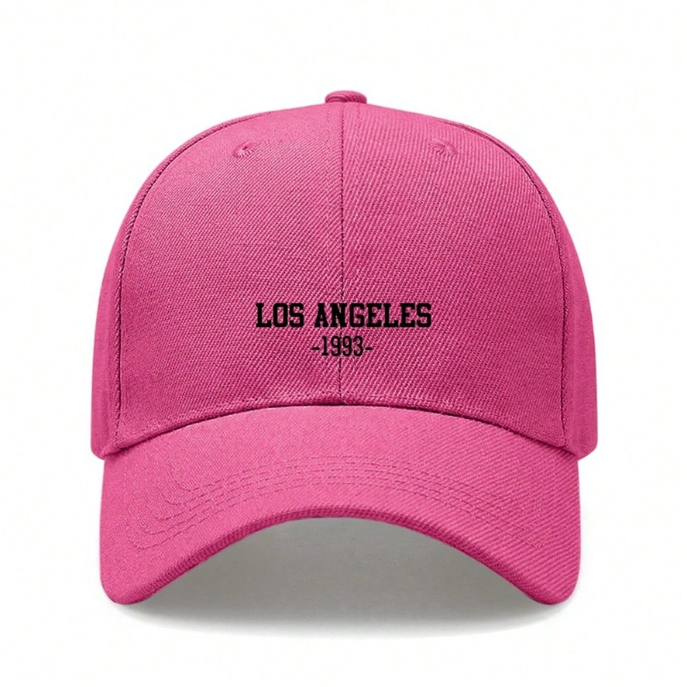 [Los Angeles Baseball Cap] 1993 Print Polyester Adjustable Breathable Casual Outdoor Sports Dad Hat For Men Women Travel Gift