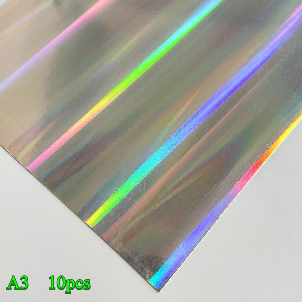 Laser Flash Paper Cross Border Hot SaleColorful ThickLaser Paper Gold SilverCard Paper Craft Paper Aluminum Foil PET MirrorPaper
