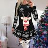 Women's Christmas Printed Dress Base Shirt